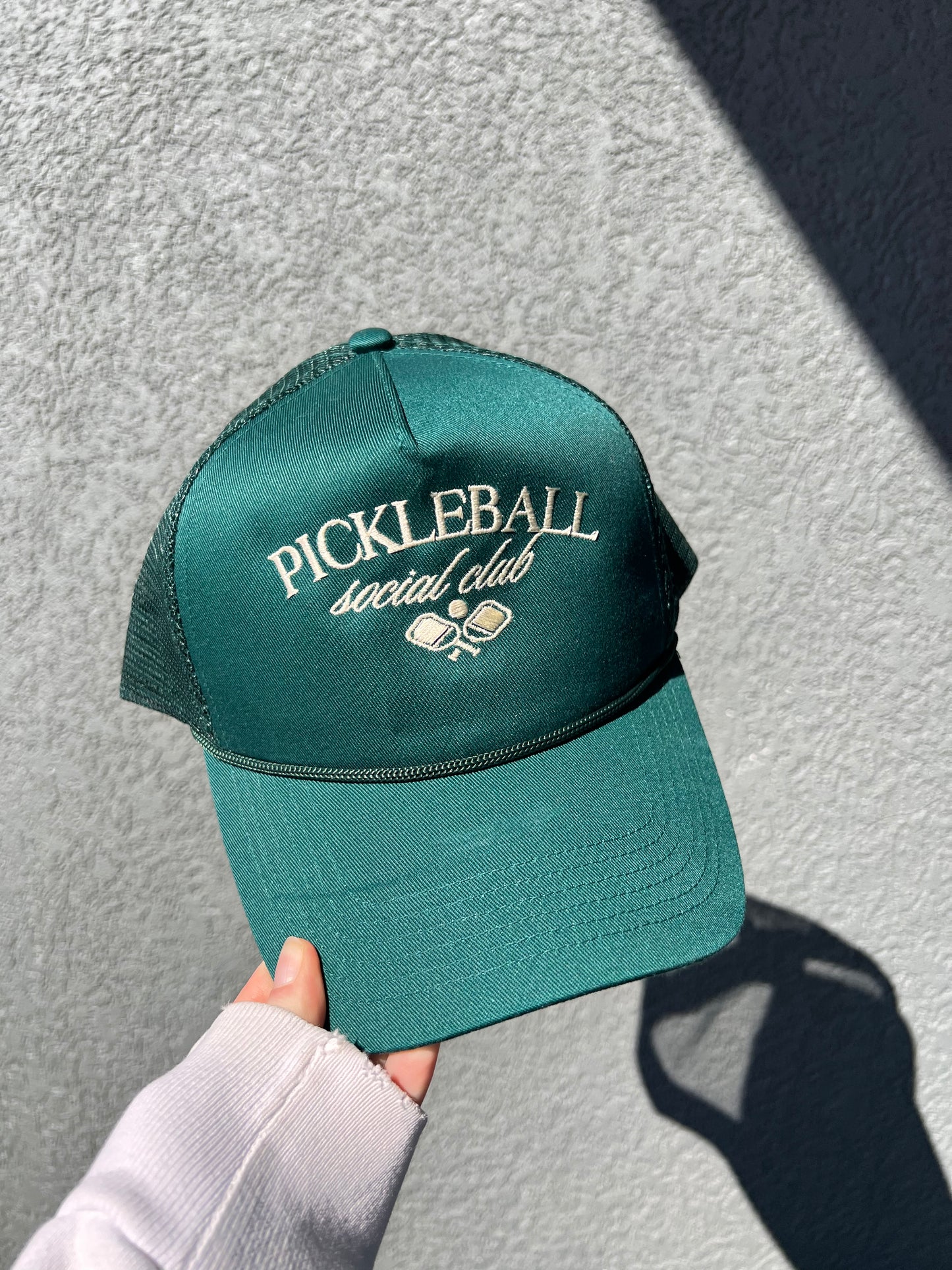 pickleball social club trucker hat