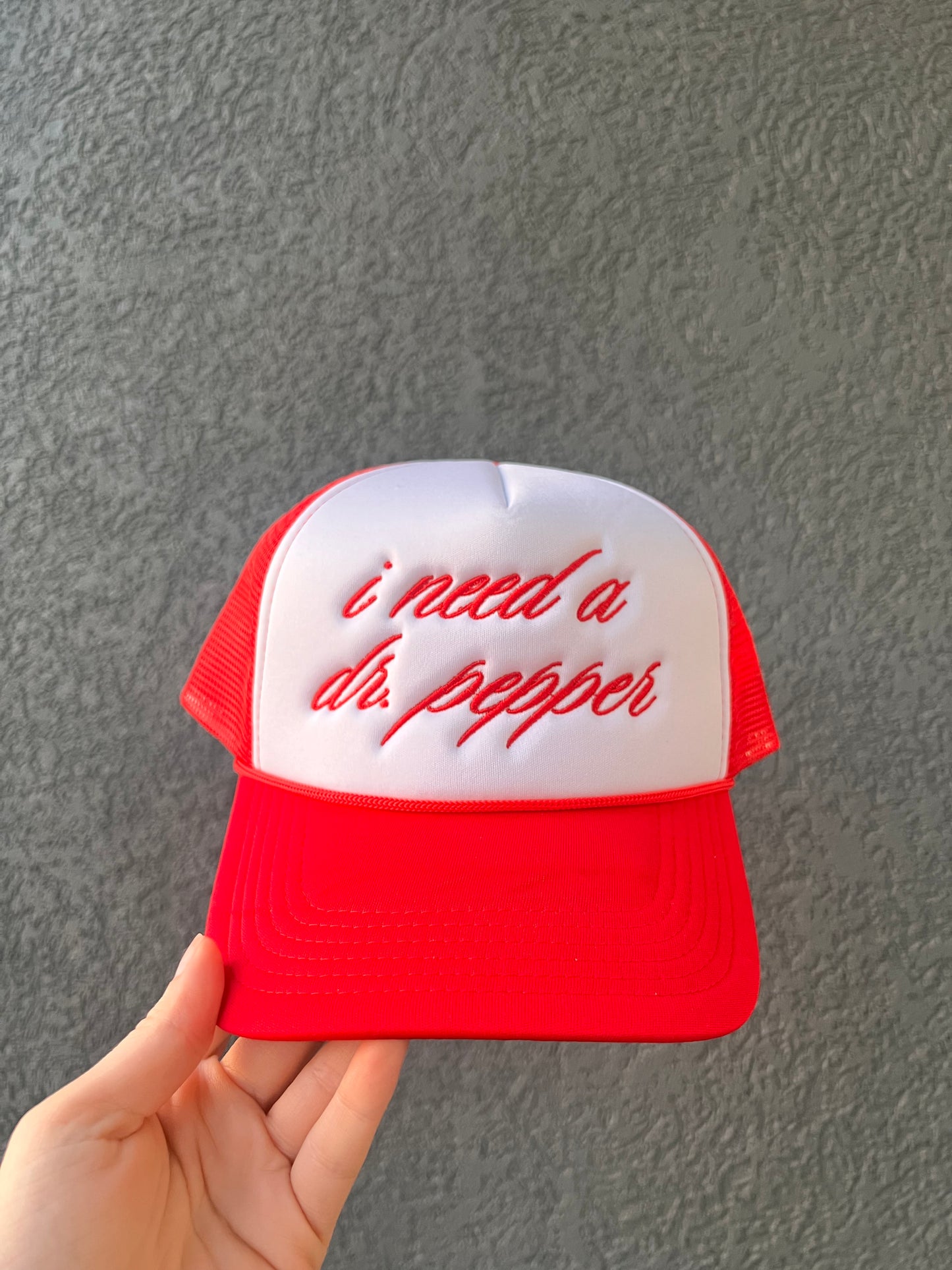 i need a dr. pepper trucker hat