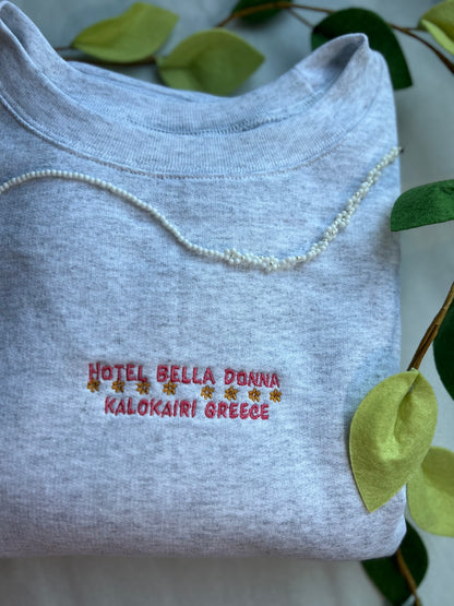 kalokairi greece embroidered crewneck