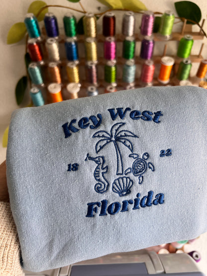 key west florida crewneck