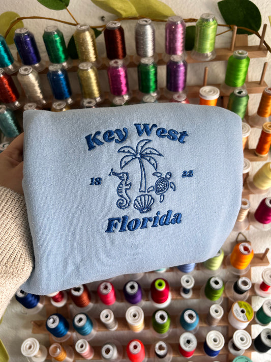 key west florida crewneck