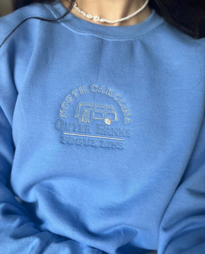 outer banks embroidered crewneck