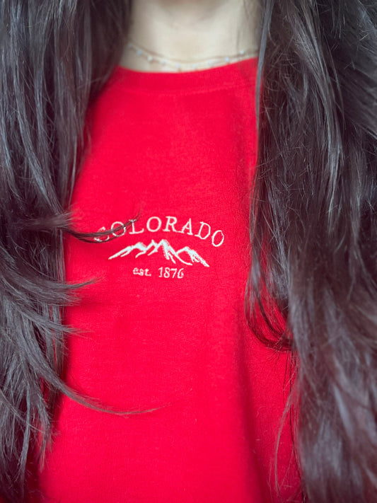 colorado embroidered crewneck